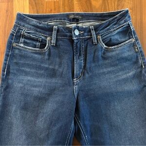 Silver brand Dark Blue Straight Leg Jeans